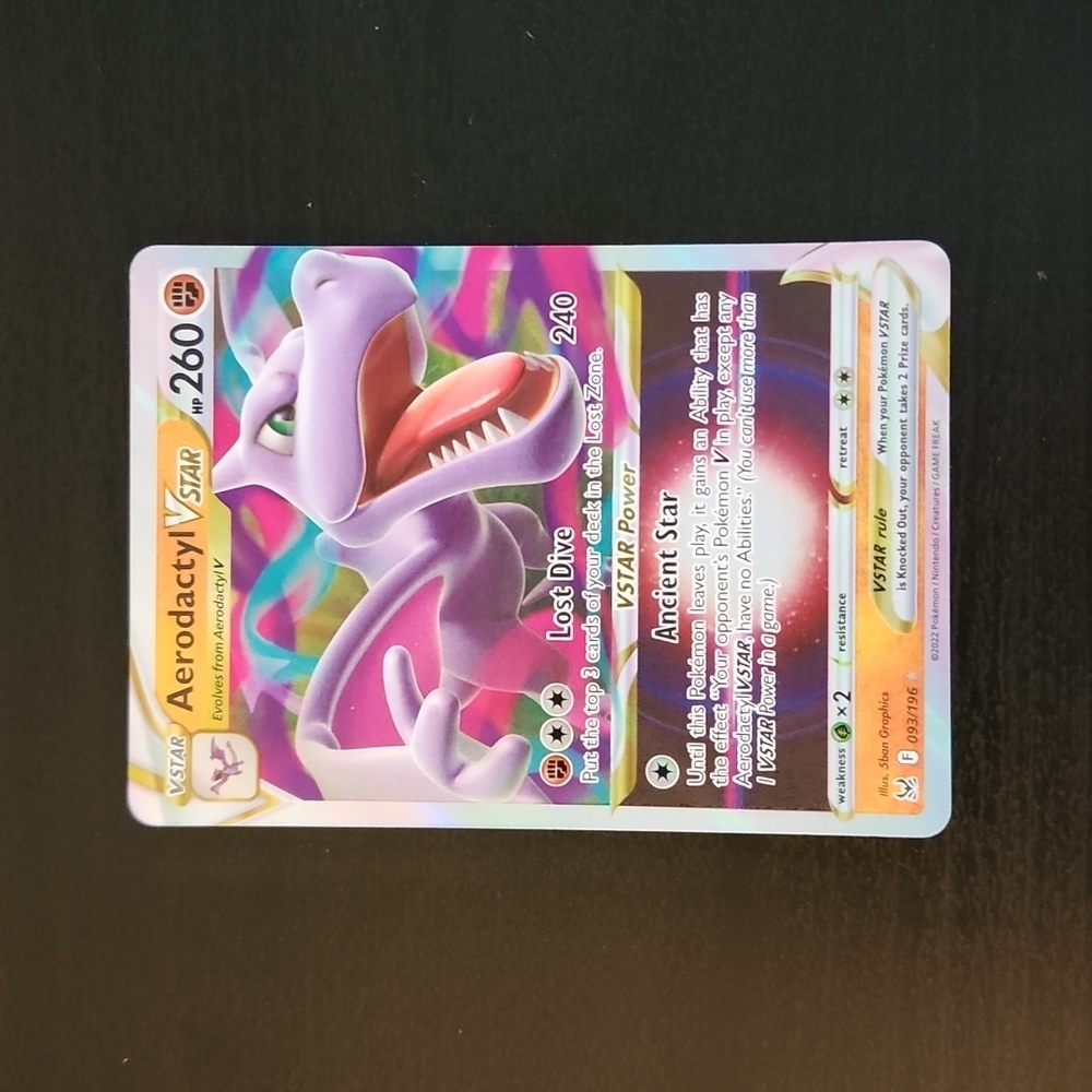 Aerodactyl Vstar 93/196 Lost Origin (NM)!